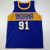 Autographed/Signed Ron Artest Metta World Peace Indiana Blue #91 Basketball Jersey Beckett BAS COA