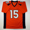 Autographed/Signed Brandon Marshall Denver Orange Football Jersey Beckett BAS COA