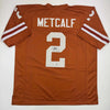 Autographed/Signed Eric Metcalf Texas Orange College Football Jersey Beckett BAS COA by Hall of Fame Sports Memorabilia