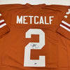 Autographed/Signed Eric Metcalf Texas Orange College Football Jersey Beckett BAS COA by Hall of Fame Sports Memorabilia