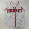 Autographed/Signed Elly De La Cruz Cincinnati White Baseball Jersey Beckett BAS COA