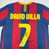 Autographed/Signed David Villa FC Barcelona Blue Soccer Jersey Beckett BAS COA by Hall of Fame Sports Memorabilia