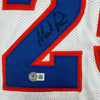 Autographed/Signed Mark Price Cleveland White Basketball Jersey Beckett BAS COA by Hall of Fame Sports Memorabilia
