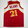 Autographed/Signed Dominique Wilkins Atlanta Red Basketball Jersey Beckett BAS COA by Hall of Fame Sports Memorabilia