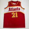 Autographed/Signed Dominique Wilkins Atlanta Red Basketball Jersey Beckett BAS COA by Hall of Fame Sports Memorabilia