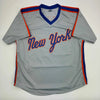 Autographed/Signed Howard Johnson HOJO New York Grey Baseball Jersey JSA COA by Hall of Fame Sports Memorabilia