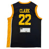 Autographed/Signed Caitlin Clark Iowa Black Basketball Jersey Panini COA by Hall of Fame Sports Memorabilia