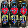 Bryan Pennington BBC GLOW-IN-DARK Crucifix HAND-PAINTED, LIMITED-EDITION Deck 10.3" x30.5" (1 of 10) by Brand-X Skateboards
