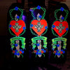 Bryan Pennington BBC GLOW-IN-DARK Crucifix HAND-PAINTED, LIMITED-EDITION Deck 10.3" x30.5" (1 of 10) by Brand-X Skateboards