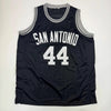 Autographed/Signed George Gervin San Antonio Black Basketball Jersey Beckett BAS COA by Hall of Fame Sports Memorabilia