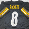 Autographed/Signed Kenny Pickett Pittsburgh Black Football Jersey Beckett BAS COA