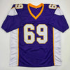 Autographed/Signed Jared Allen Minnesota Purple Football Jersey Beckett BAS COA by Hall of Fame Sports Memorabilia