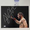 Autographed/Signed Khabib Nurmagomedov UFC MMA Ultimate Fighting 11x14 Photo PSA/DNA COA #3