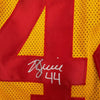 Framed Autographed/Signed Kyle Juszczyk 35x39 San Francisco Gold Football Jersey Beckett BAS COA