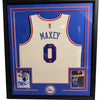 Framed Autographed/Signed Tyrese Maxey 35x39 Philadelphia 76ers Sixers Cream City Edition Basketball Jersey Fanatics COA