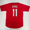 Autographed/Signed Ryan Giggs Manchester United Red Soccer Jersey Beckett BAS COA