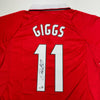 Autographed/Signed Ryan Giggs Manchester United Red Soccer Jersey Beckett BAS COA