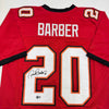 Autographed/Signed Ronde Barber Tampa Bay Red Football Jersey Beckett BAS COA by Hall of Fame Sports Memorabilia