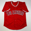 Autographed/Signed Vladimir Vlad Guerrero Los Angeles LA Anaheim Red Baseball Jersey Beckett BAS COA
