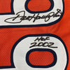 Autographed/Signed Dan Hampton HOF 2002 Chicago Orange Football Jersey Beckett BAS COA by Hall of Fame Sports Memorabilia