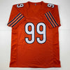 Autographed/Signed Dan Hampton HOF 2002 Chicago Orange Football Jersey Beckett BAS COA by Hall of Fame Sports Memorabilia