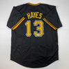 Autographed/Signed Ke'Bryan Hayes Pittsburgh Black Baseball Jersey Beckett BAS COA