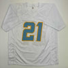 Autographed/Signed LaDainian Tomlinson San Diego White Football Jersey Beckett BAS COA