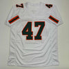 Autographed/Signed Michael Irvin Miami White College Football Jersey Beckett BAS COA