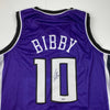Autographed/Signed Mike Bibby Sacramento Purple Basketball Jersey Steiner COA