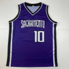 Autographed/Signed Mike Bibby Sacramento Purple Basketball Jersey Steiner COA