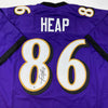 Autographed/Signed Todd Heap Baltimore Purple Football Jersey Beckett BAS COA