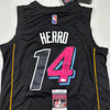 Autographed/Signed Tyler Herro Miami Black Mashup City Basketball Jersey JSA COA