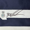 Autographed/Signed Dwight Doc Gooden New York Blue Baseball Jersey Beckett BAS COA