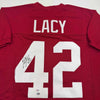Autographed/Signed Eddie Lacy Alabama Red College Football Jersey PSA COA by Hall of Fame Sports Memorabilia
