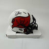 Autographed/Signed Warren Sapp Tampa Bay Buccaneers Lunar Eclipse Mini Football Helmet Beckett BAS COA