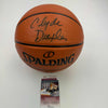 Autographed/Signed Clyde Drexler Full Size Spalding Basketball JSA COA