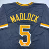 Autographed/Signed Bill Madlock Pittsburgh Black Baseball Jersey JSA COA by Hall of Fame Sports Memorabilia