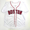 Autographed/Signed Dustin Pedroia Boston White Baseball Jersey JSA COA by Hall of Fame Sports Memorabilia