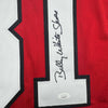 Autographed/Signed Billy White Shoes Johnson Atlanta Red Football Jersey JSA COA by Hall of Fame Sports Memorabilia