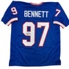 Autographed/Signed Cornelius Bennett Buffalo Blue Football Jersey JSA COA by Hall of Fame Sports Memorabilia