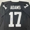 Autographed/Signed Davante Adams Las Vegas Oakland Black Football Jersey Beckett BAS COA by Hall of Fame Sports Memorabilia
