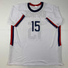 Autographed/Signed Megan Rapinoe White Soccer Team USA United States World Cup Jersey JSA COA