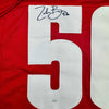 Autographed/Signed Zack Baun Wisconsin Red College Football Jersey JSA COA by Hall of Fame Sports Memorabilia