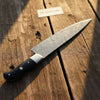 Handmade Gyuto Chef Knife|Damascus Steel-Black Handle Sharp and Reliable by JW SteelCrafts