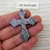 Damascus Steel Christian Cross Locket 3 Inch Handmade Pendant Unique Design by JW SteelCrafts