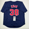 Autographed/Signed Steven Kwan Cleveland Blue Baseball Jersey JSA COA by Hall of Fame Sports Memorabilia