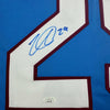 Autographed/Signed Nathan MacKinnon Colorado Blue Hockey Jersey JSA COA
