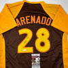 Autographed/Signed Nolan Arenado 2016 All-Star Game Brown Baseball Jersey JSA COA