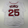 Autographed/Signed Steve Pearce 18 WS MVP Boston White Baseball Jersey PSA/DNA COA