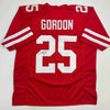 Autographed/Signed Melvin Gordon Wisconsin Red College Football Jersey JSA COA by Hall of Fame Sports Memorabilia